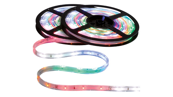 farbige LED-Bnder - wasserfest fr den Aussenbereich (IP67)