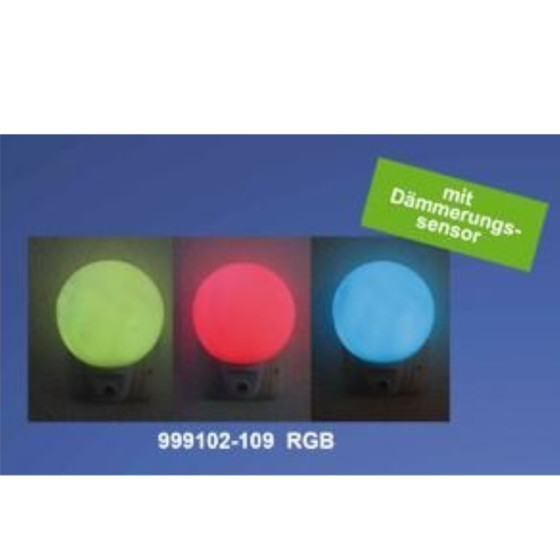 IBV 999102-109 LED Steckdosen-Nachtlicht Kugel...
