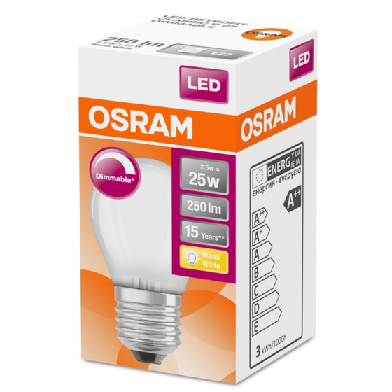 Osram LED Star Classic P25 Filament Lampe E27...