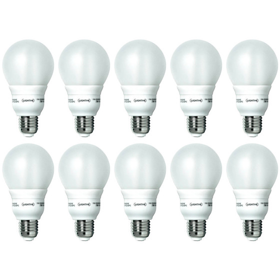 10 x LightMe LM84105 Energiesparlampe Tropfen 9W E27...