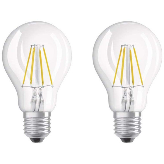 2x Osram LED Base Classic A40 Filament Lampe E27...