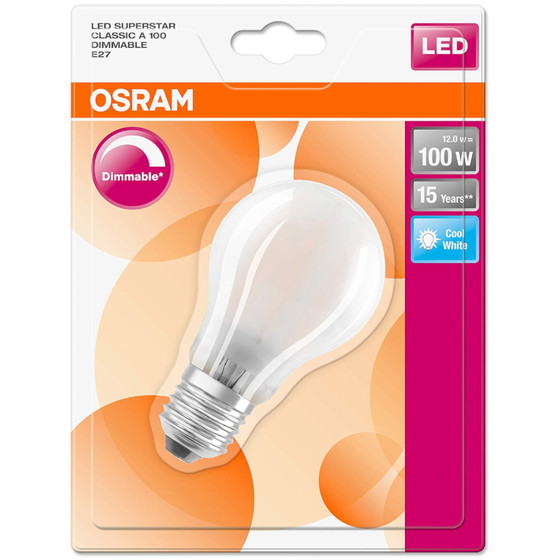 Osram LED Superstar Classic A100 Lampe E27 Leuchtmittel...
