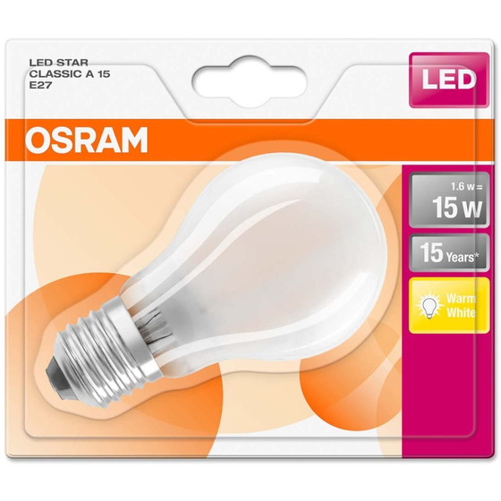 Osram LED Star Classic A15 Filament E27 Leuchtmittel...