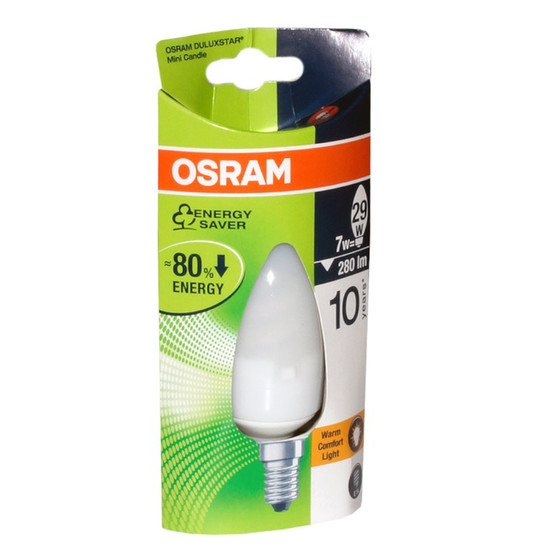 Osram Duluxstar mini Kerze E14 Leuchtmittel 7W=30W...