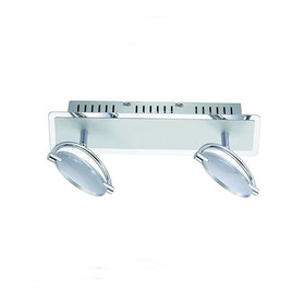 FLI 211702 LED Spot Strahler 2x 4,2W Nickel matt Chrom...
