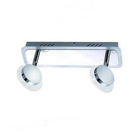 FLI Fischer 212502 LED Spot Strahler 2x 5W Alu matt Chrom...