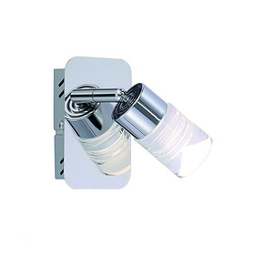 FLI 215701 LED Spot Strahler 1x 5W Chrom Glas Lampe...