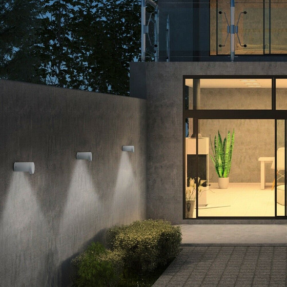 Helestra A18501.93 SKY LED 7W Außenleuchte Wandlampe Alu...