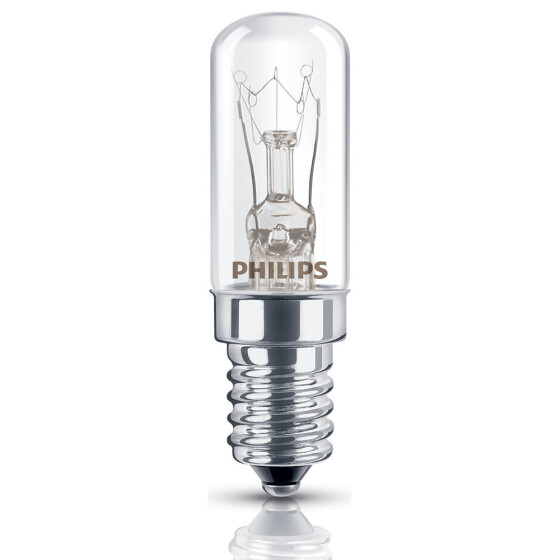 Philips Glühbirne Glühlampe T17 Röhre 10W E14 klar 37lm warmweiß 2700K Dimmbar
