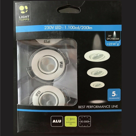 Light Topps LT13530 3er Led 3x3,5W Einbaustrahler...