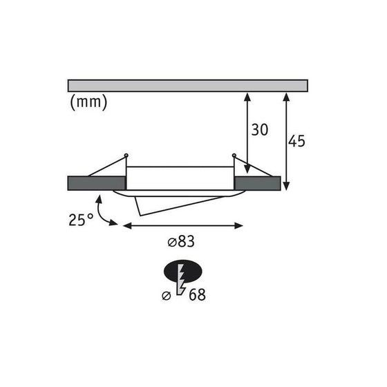 Paulmann 927.64 Einbauleuchte Coin LED 1x6,8W schwenkbar...