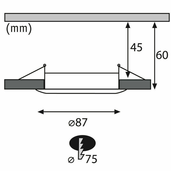Paulmann 928.46 Einbauleuchte weiß Alu Coin dimmbar LED...