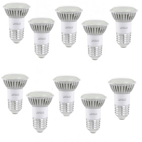 10x EGLO 12927 Power LED Reflektor 10x 3W E27 Warmweiß...