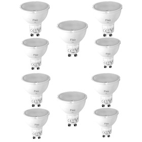 10x Flair Led Reflektor GU10 5W warmweiß 300lm 2800K...