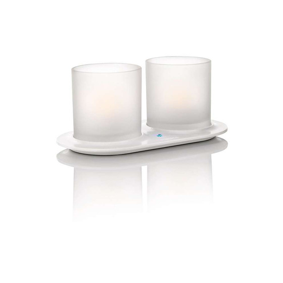 Philips LED-Kerzen 2er Set Glas 80 mm Höhe - für Außen geeignet