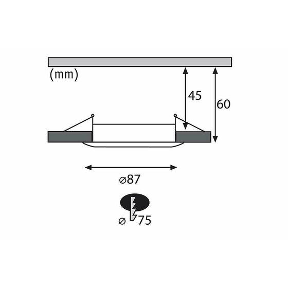 Paulmann 928.48 LED Einbauleuchte 1x 7W 380lm Coin IP65...