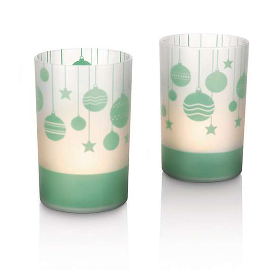 Philips LED-Kerzen 2er Set Kunststoff 100 mm Höhe -...