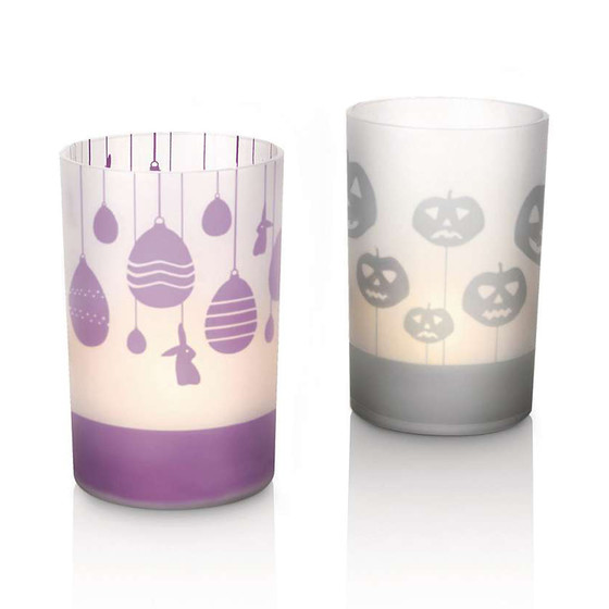 Philips LED-Kerzen 2er Set Kunststoff 100 mm Höhe -...