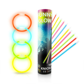 Knicklichter Hi Lite 100 Stk. in Gelb Pink Rot Blau Grün...