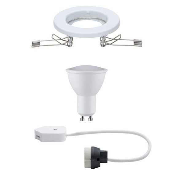 Paulmann 938.54 1er Einbauleuchten-Set LED 4,5W Weiss...
