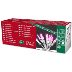 Konstsmide 6302-343 LED Lichterkette Innen 35 Pinkfarbene...