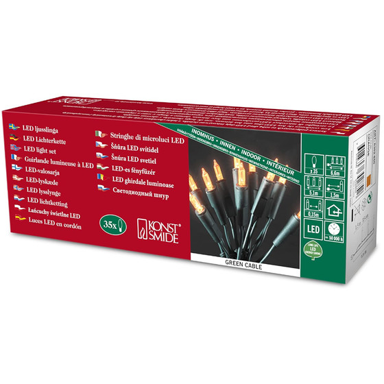 Konstsmide 6302-850 LED Lichterkette Innen 35...