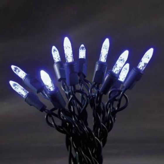 Konstsmide 3602-400 LED Lichterkette Innen 40 Blaufarbene...