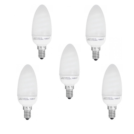 5x Varilux VX6205 Classic Energiesparlampe Kerze ESL E14...