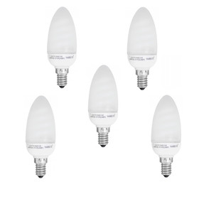 5x Varilux VX6205 Classic Energiesparlampe Kerze ESL E14...