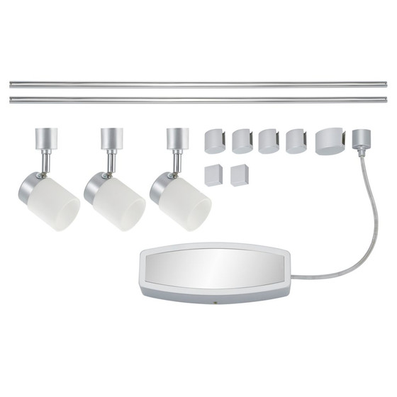 Briloner 5.821.381 LED MONDI Schienensystem 3x3,5W Titan...