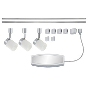 Briloner 5.821.381 LED MONDI Schienensystem 3x3,5W Titan...