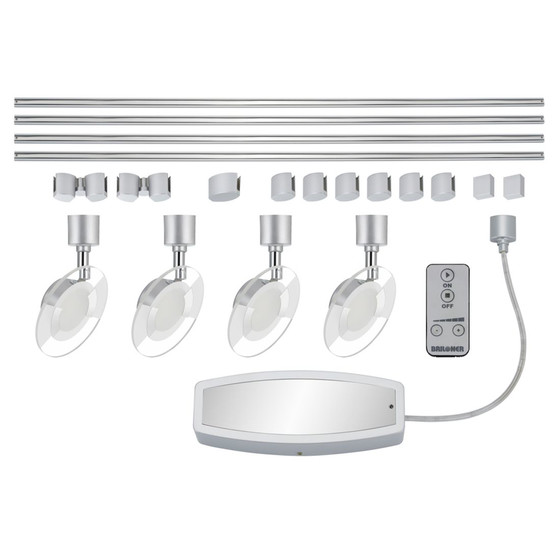 Briloner 5.821.330 LED MONDI Schienensystem 4x3,5W Titan...