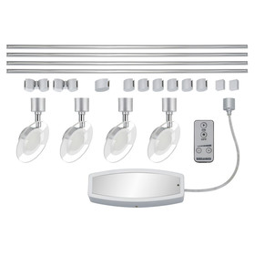 Briloner 5.821.330 LED MONDI Schienensystem 4x3,5W Titan...