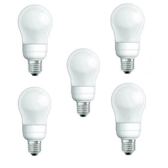 5x Negawatt NW6115 Classic Compact ESL E27 15W=75W...