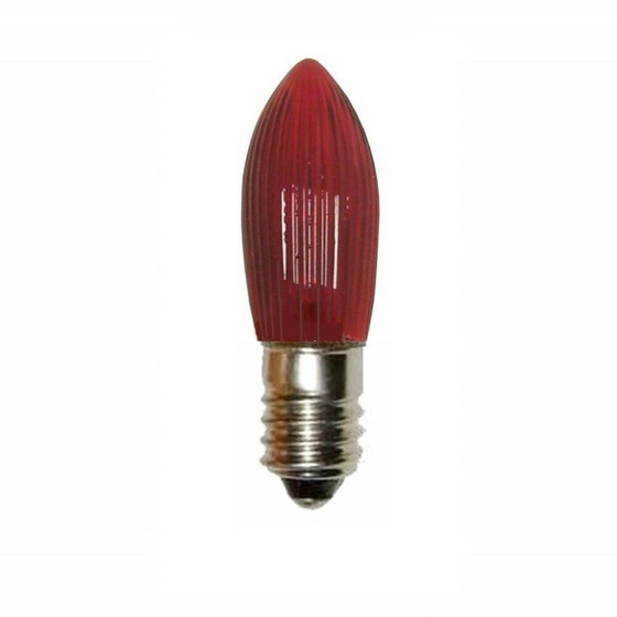 3x NARVA Kerzenkleinlampe 23V 3W E10 Rot für 10er...