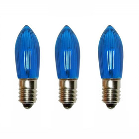 3x NARVA Kerzenkleinlampe 14V 3W E10 Blau Lichterkette...