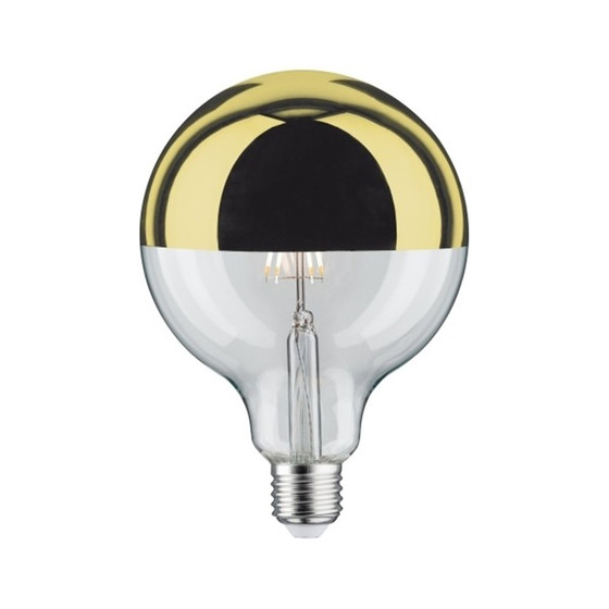 Paulmann 286.78 LED Globe 125 Kopfspiegel Gold 6,5W E27...