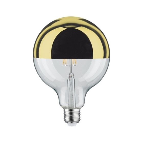 Paulmann 286.78 LED Globe 125 Kopfspiegel Gold 6,5W E27...