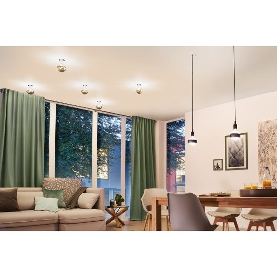 Paulmann 286.78 LED Globe 125 Kopfspiegel Gold 6,5W E27...