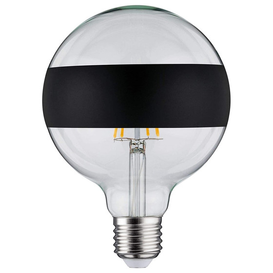 Paulmann 286.82 LED Globe 125 Ringspiegel Schwarz matt...