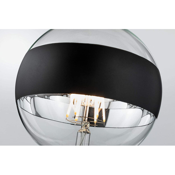 Paulmann 286.82 LED Globe 125 Ringspiegel Schwarz matt...