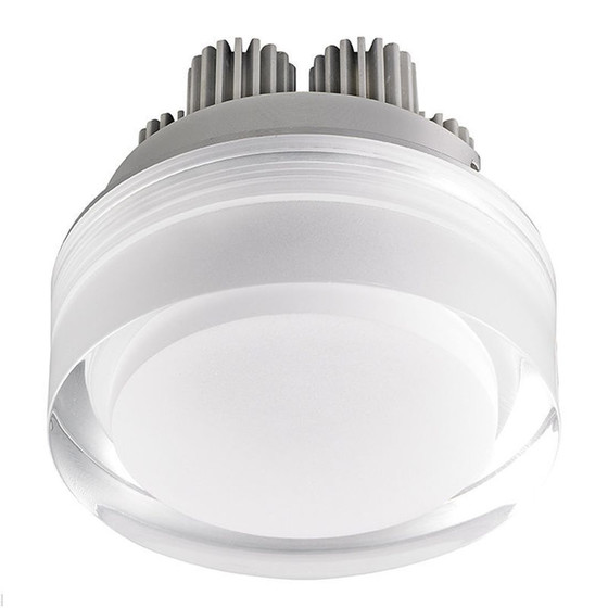 WKR 480390 Plexa Round M LED Einbauleuchte 3x3W Acryl Alu...