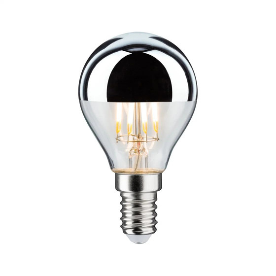 Paulmann 286.67 LED Tropfen Kopfspiegel Silber 4,8W E14...