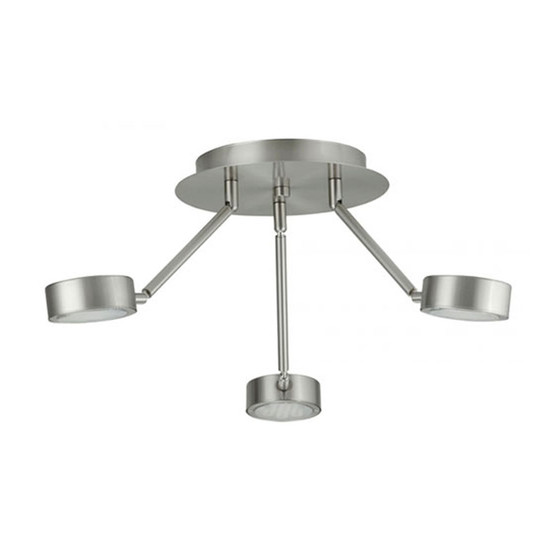 EGLO 89069 Design Wand- und Deckenleuchte COPO 3, Nickel...