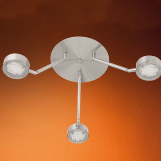 EGLO 89069 Design Wand- und Deckenleuchte COPO 3, Nickel...