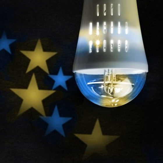 Wofi 9746 Action 4W E27 LED Deko Stern Blau Gelb