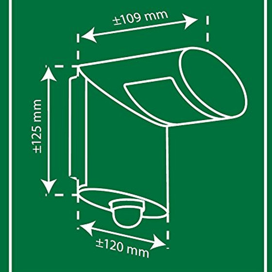 Ranex 5000.477 LED Wandleuchte 3W LED Bewegungsmelder...