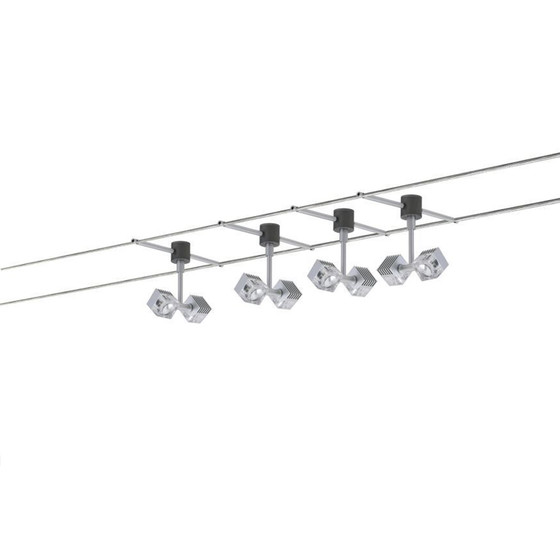 Paulmann 978.66 Geo LED Wire System 4x(2x3W)  Chrom matt 230/12V Metall