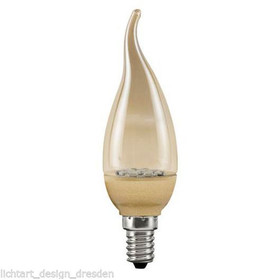 Paulmann 280.85 COSY LED Kerze 1,4W Gold E14 Warmweiss 230V