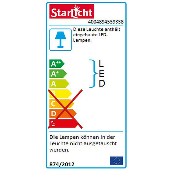 Starlicht 20000064 StarLED Bosco LED 4W Unterbauleuchte Weiss Warmweiss Schrank